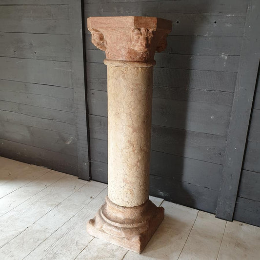 Italian Verona Marble Column