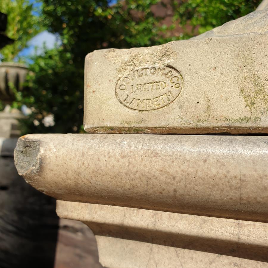 Art Deco Doulton & Co Urn On Plinth