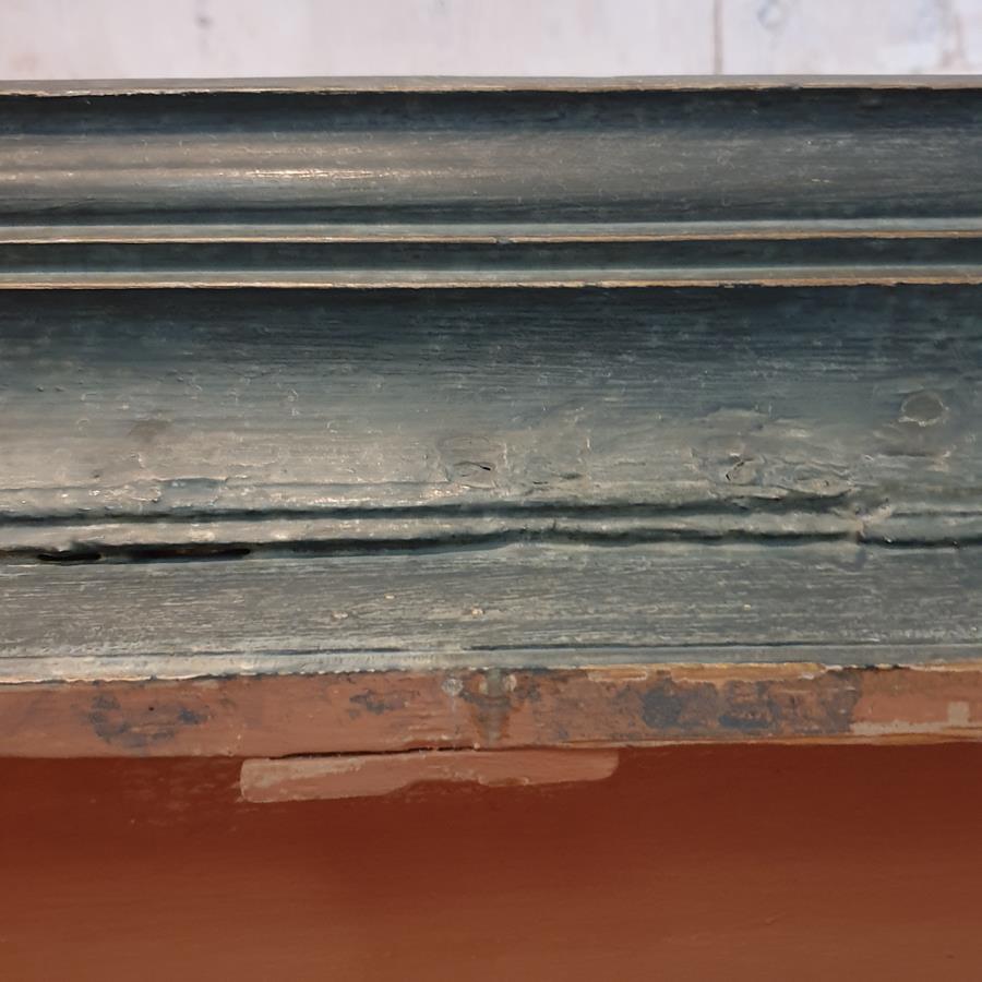 19th Century Painted Pine Corner Cupboard