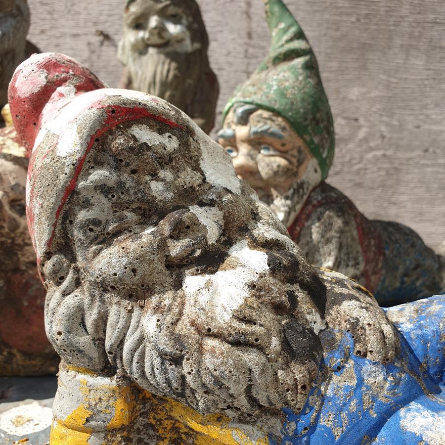 A Set Of Six Gnomes