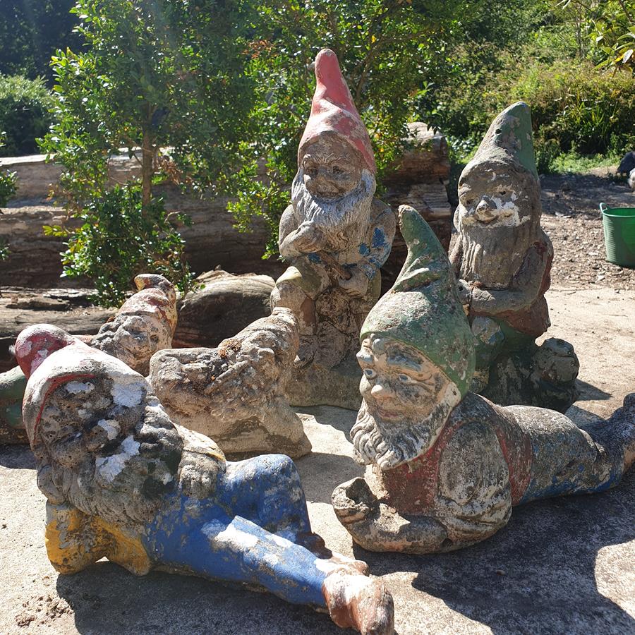 A Set Of Six Gnomes