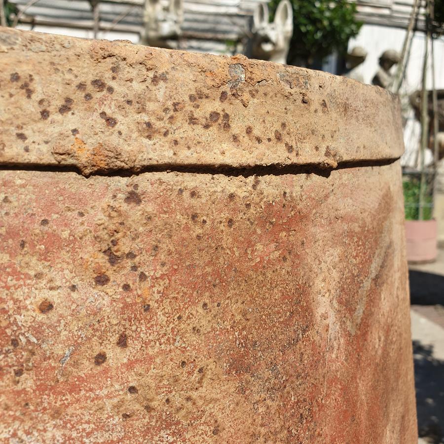 Victorian Iron Barrel Planter