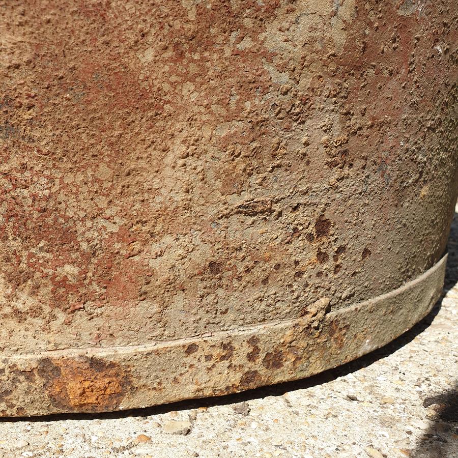 Victorian Iron Barrel Planter