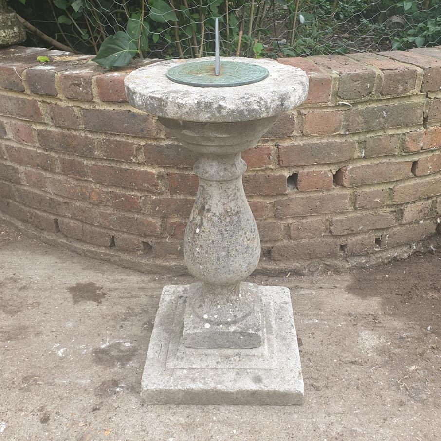 20th Century Baluster Sundial