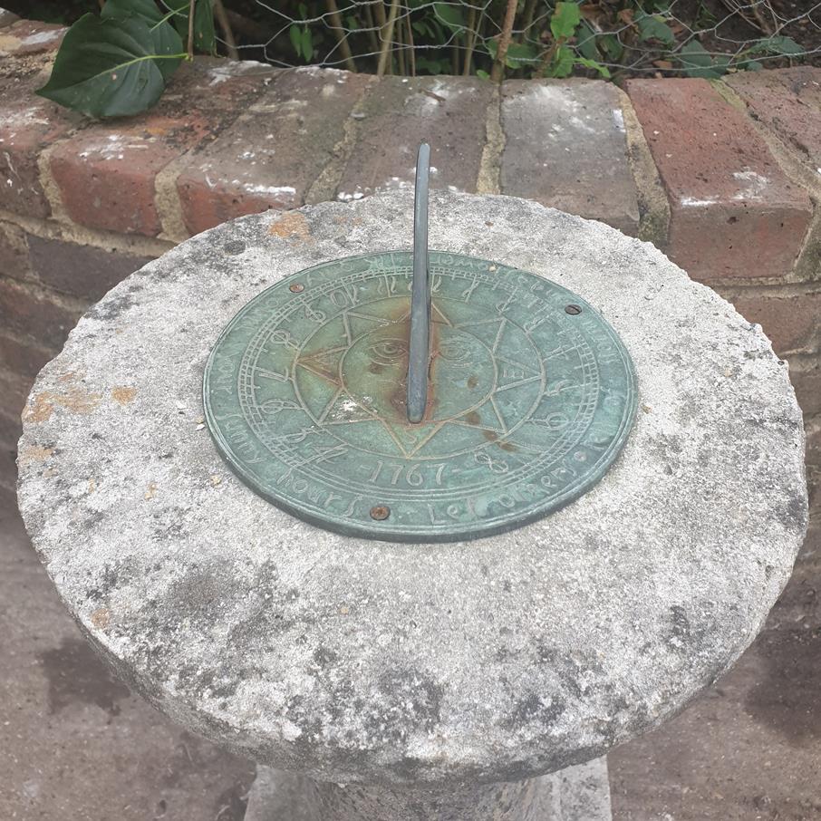 20th Century Baluster Sundial