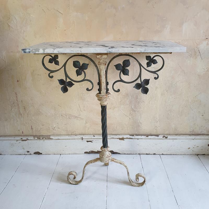 Bronze & Iron Tripod Console Table