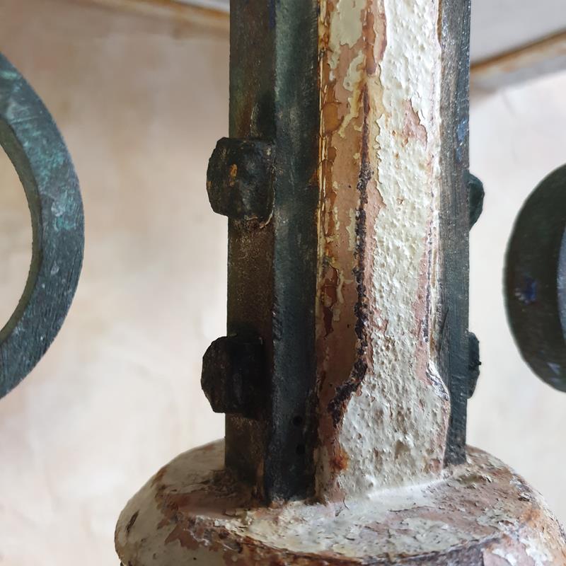 Bronze & Iron Tripod Console Table
