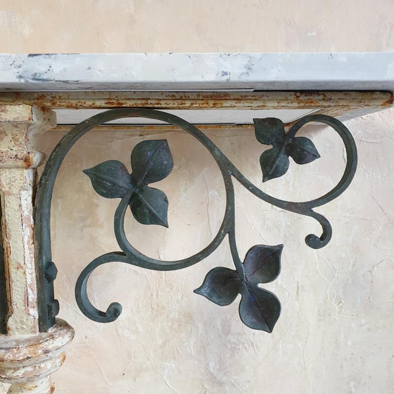 Bronze & Iron Tripod Console Table