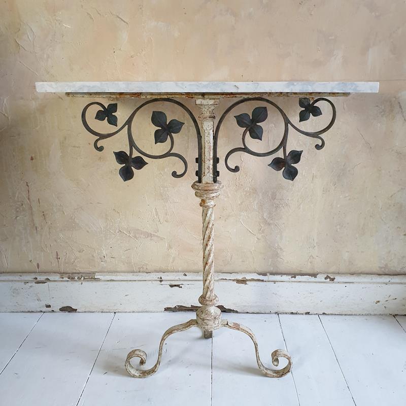 Bronze & Iron Tripod Console Table