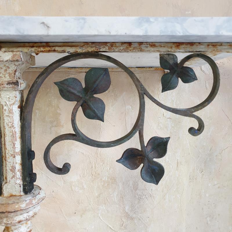 Bronze & Iron Tripod Console Table