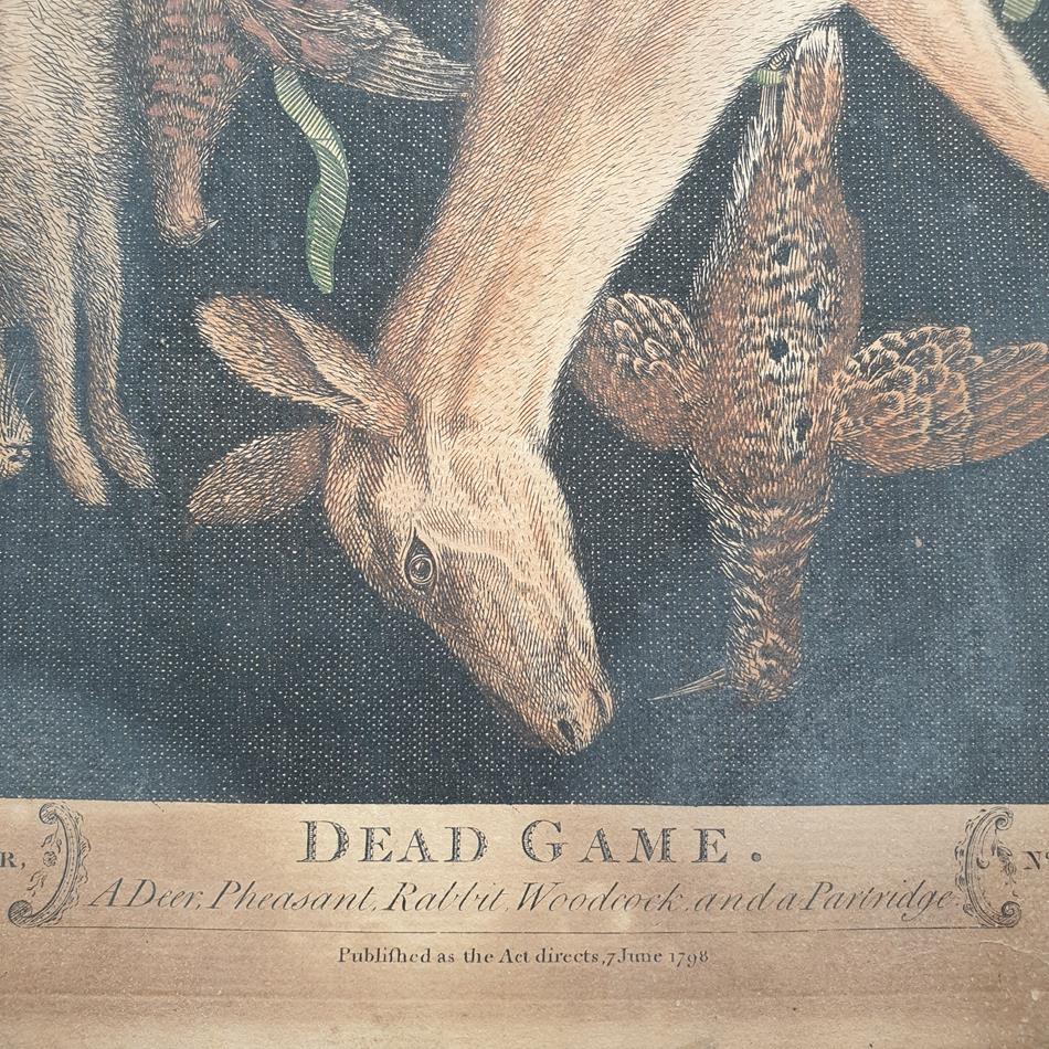 A Set Of 18th Century Game Engravings