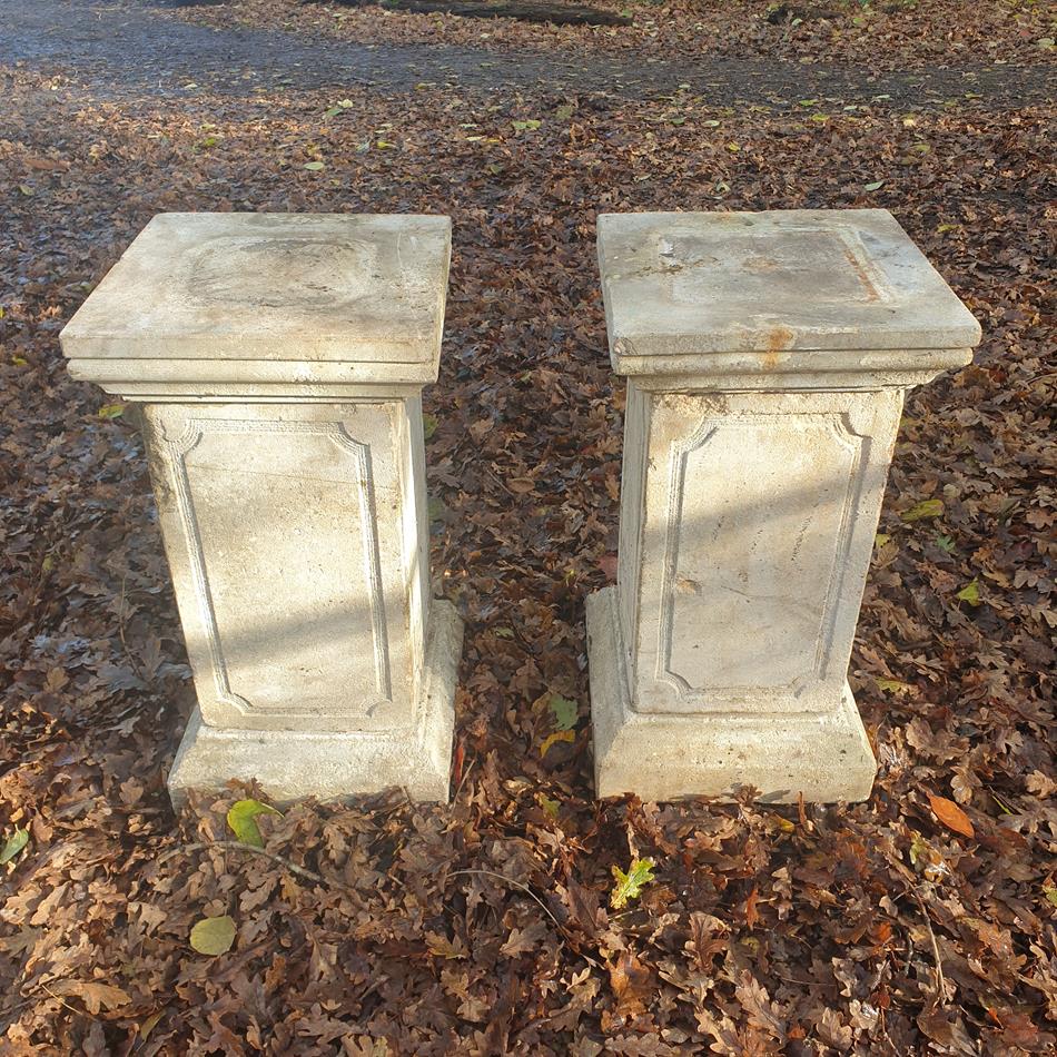 A Pair Of 19th Century Stone Plinths
