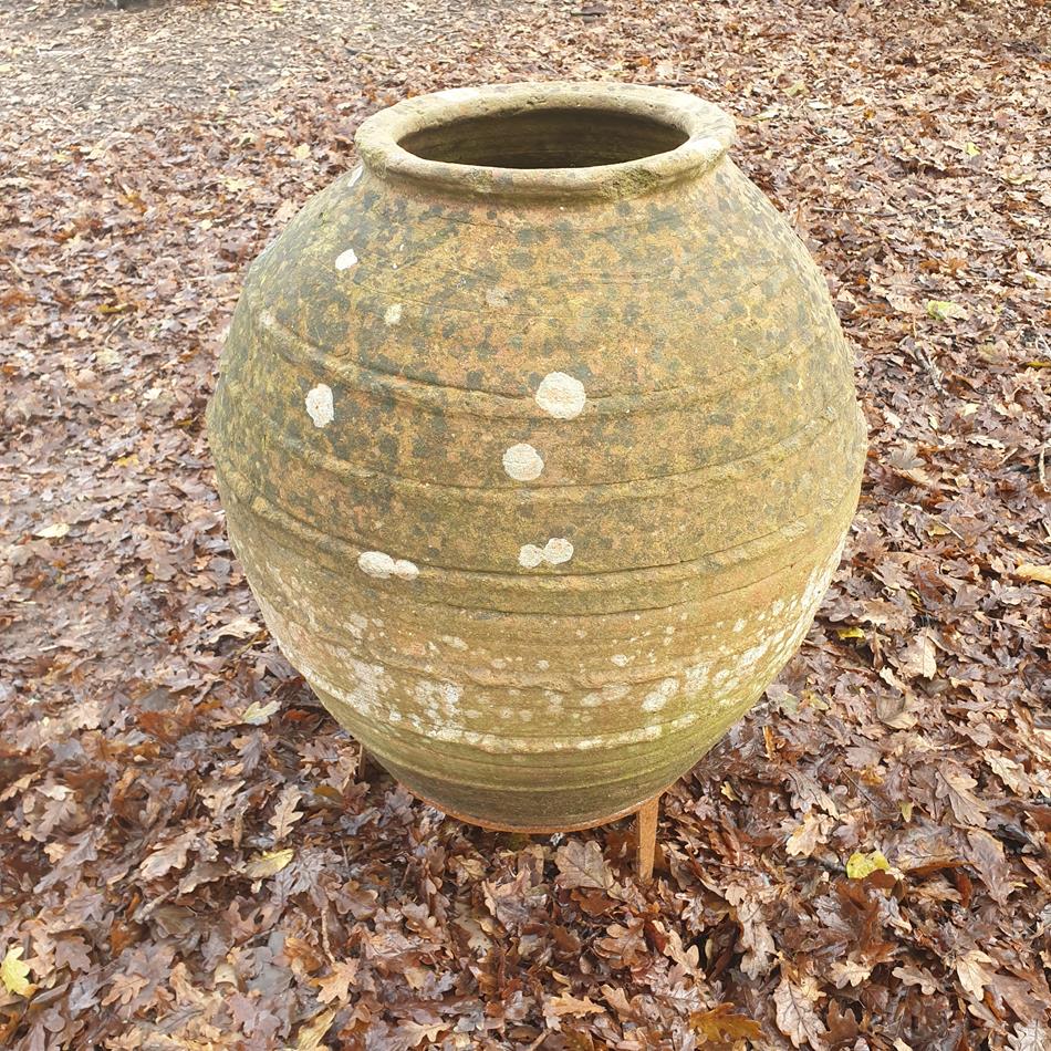A Portuguese Terracotta Olive Jar