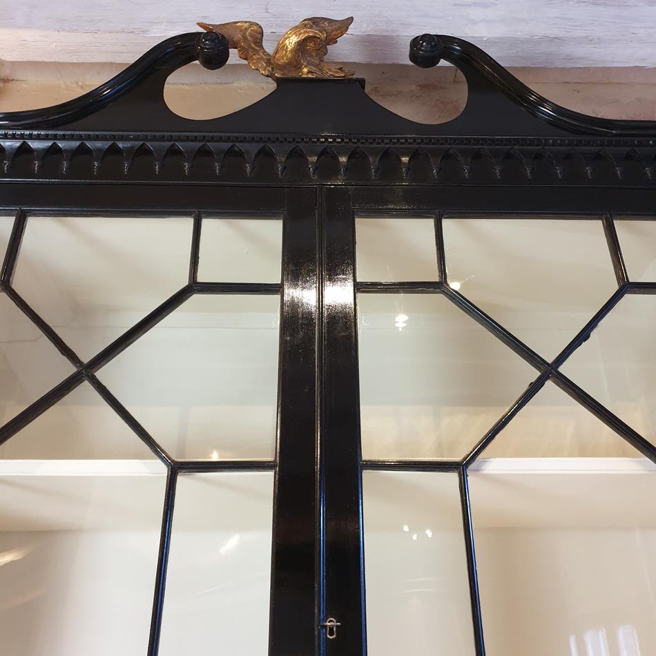 Ebonised Secretaire Cabinet