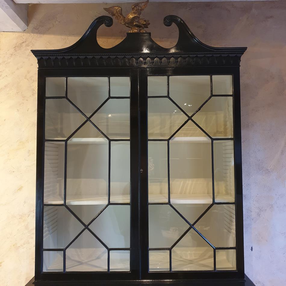 Ebonised Secretaire Cabinet