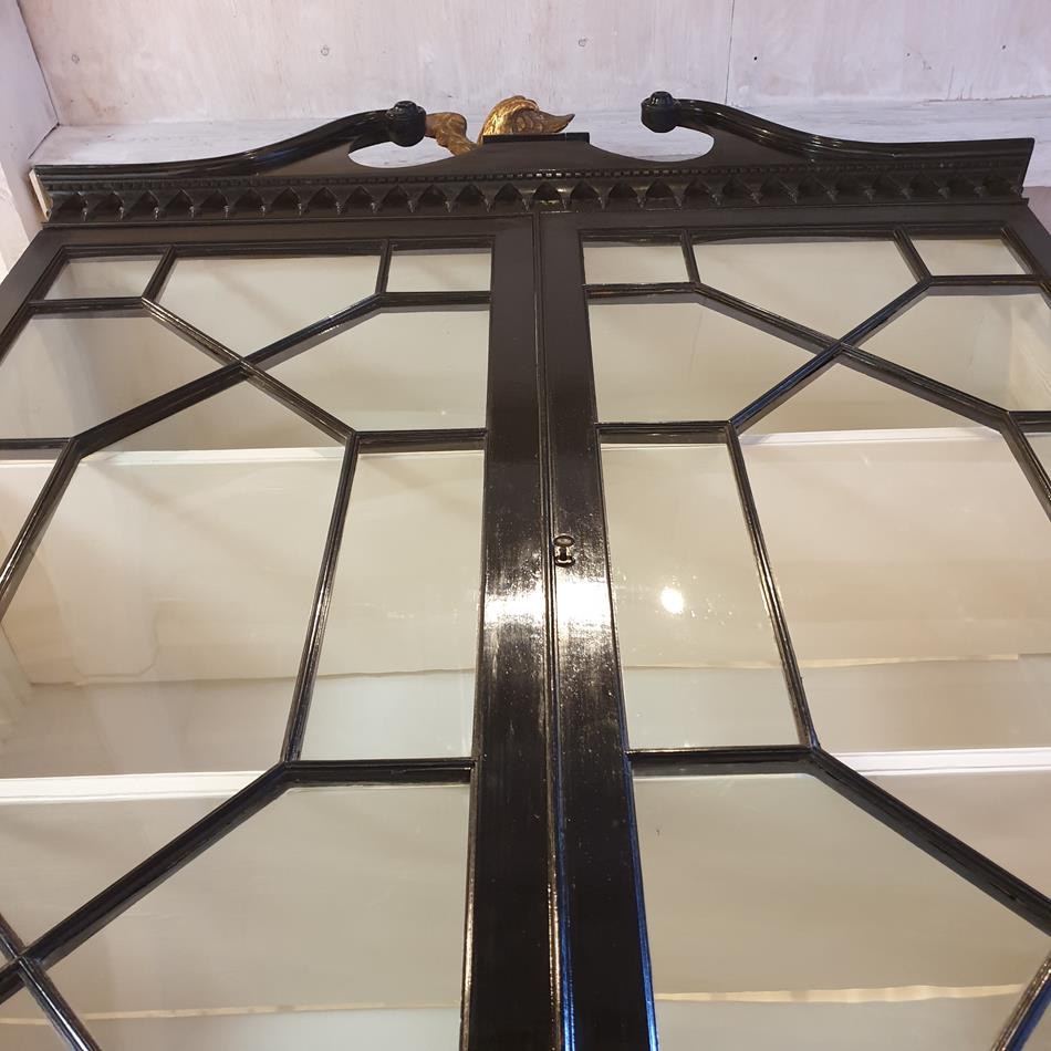 Ebonised Secretaire Cabinet