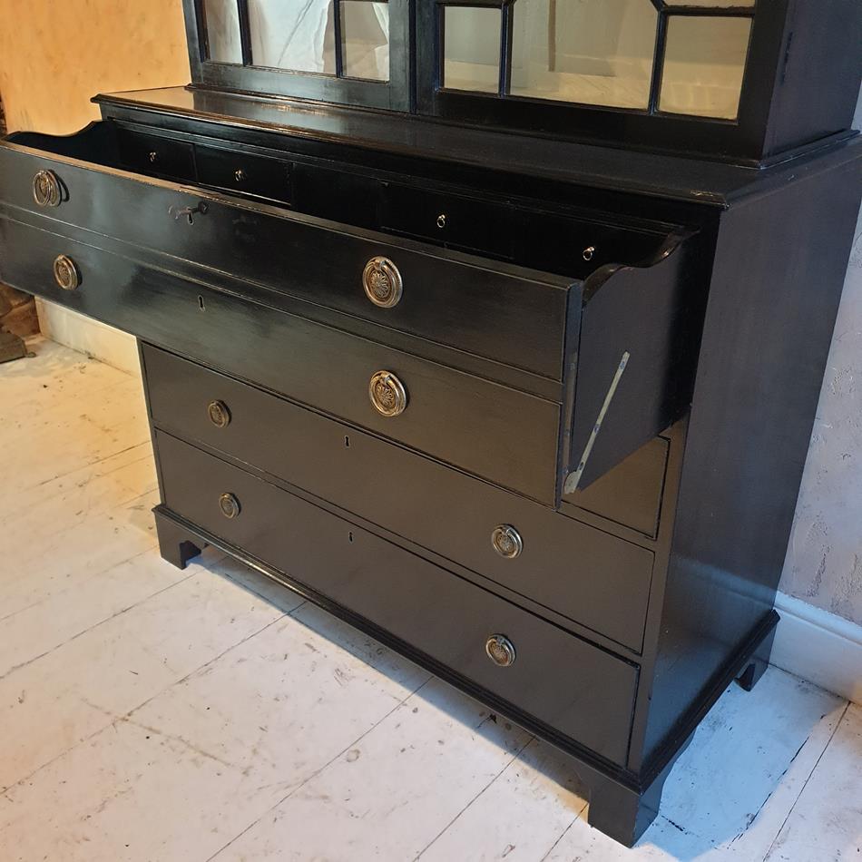 Ebonised Secretaire Cabinet