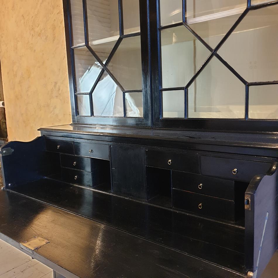 Ebonised Secretaire Cabinet