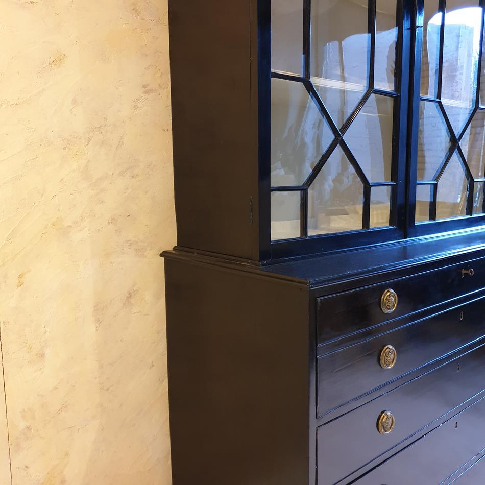 Ebonised Secretaire Cabinet