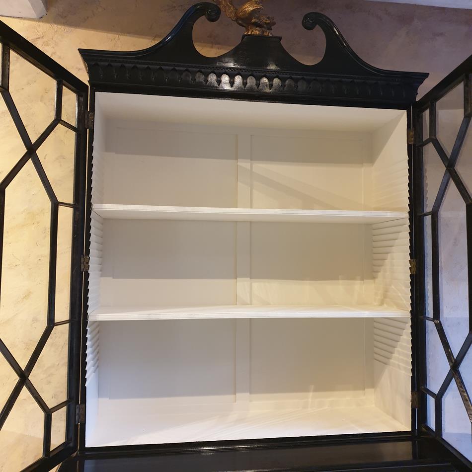 Ebonised Secretaire Cabinet