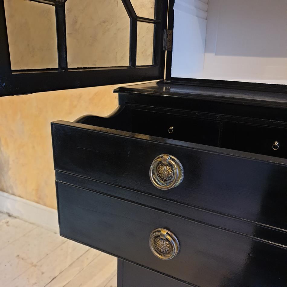 Ebonised Secretaire Cabinet