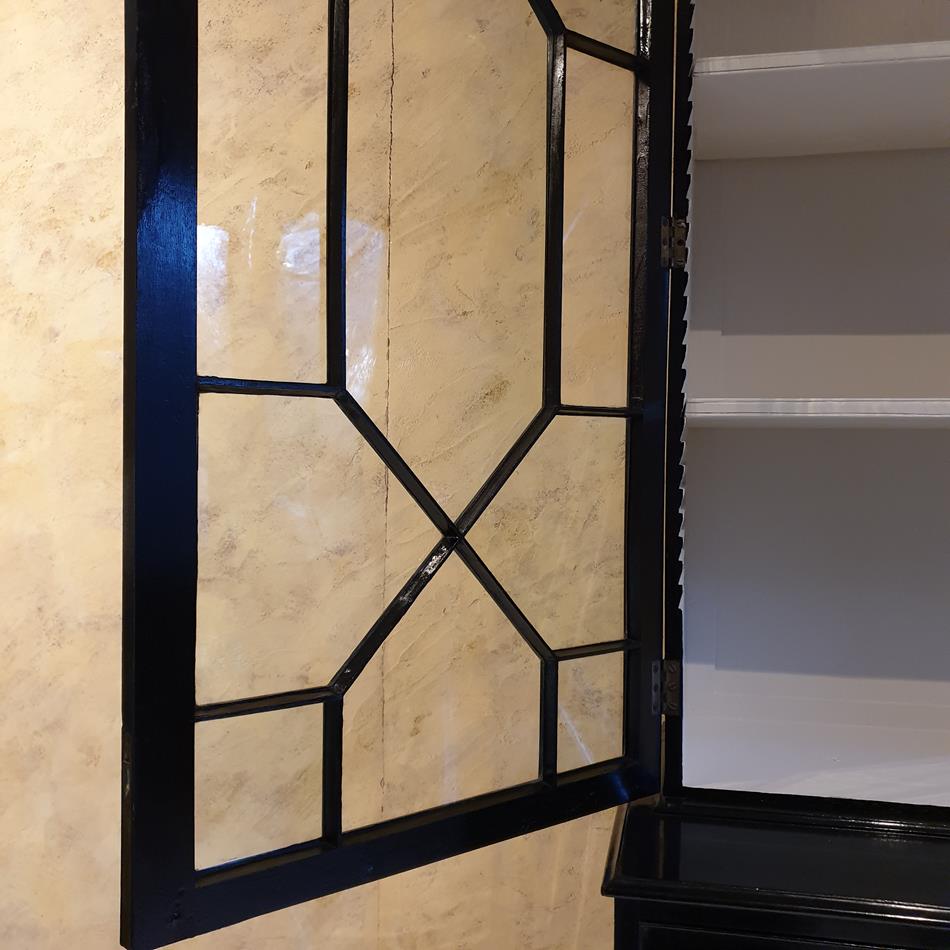 Ebonised Secretaire Cabinet
