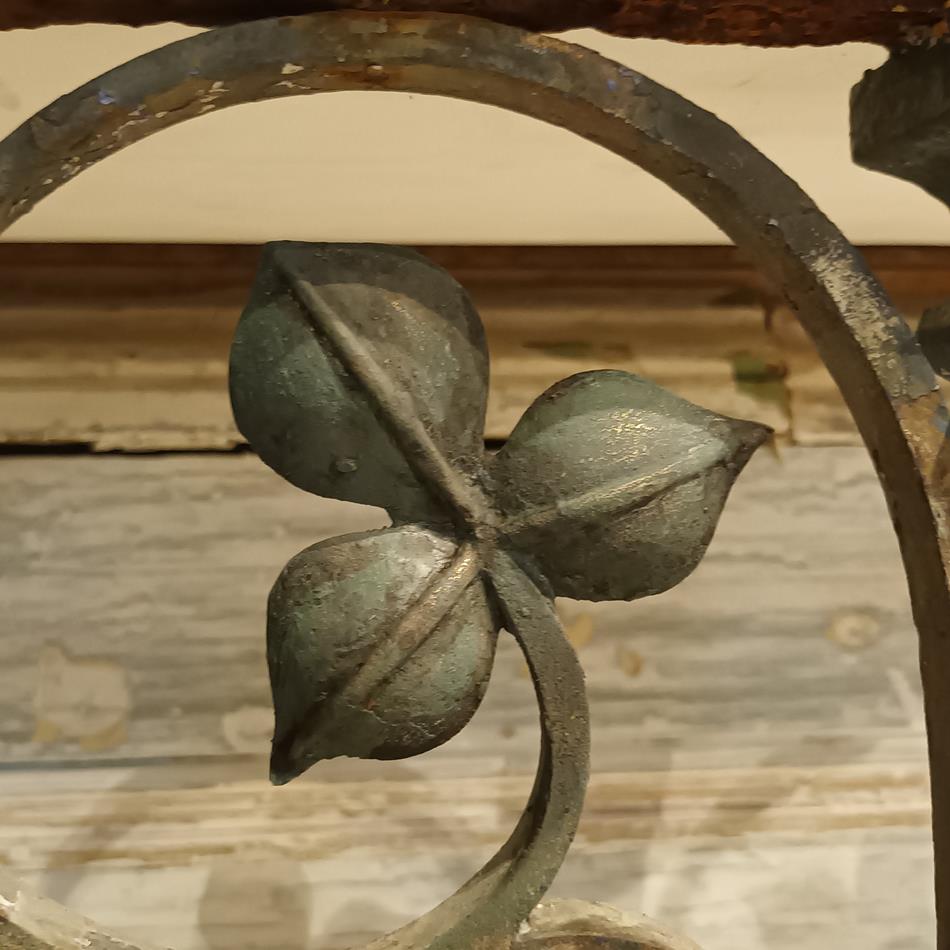 A Pair Of Bronze & Iron Tripod Console Tables