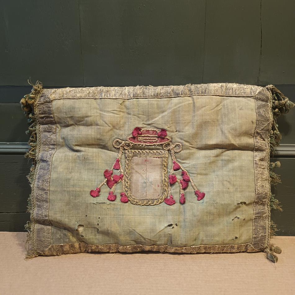 17th Century Armorial Cushion