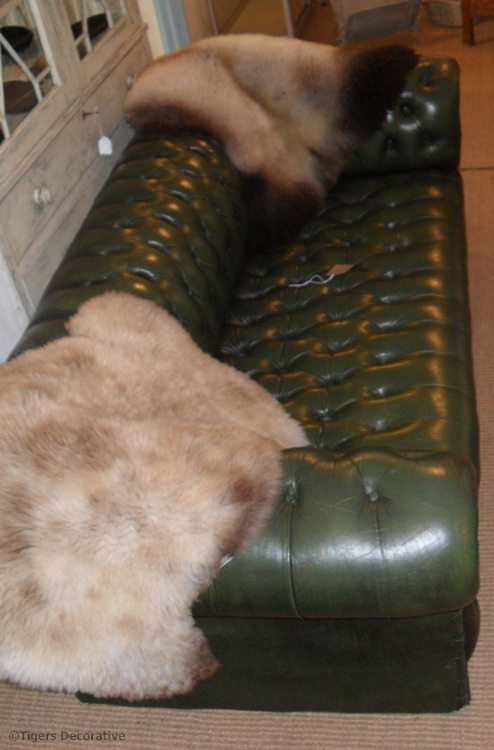 Mid 20th Century Leather Chesterfield Sofa