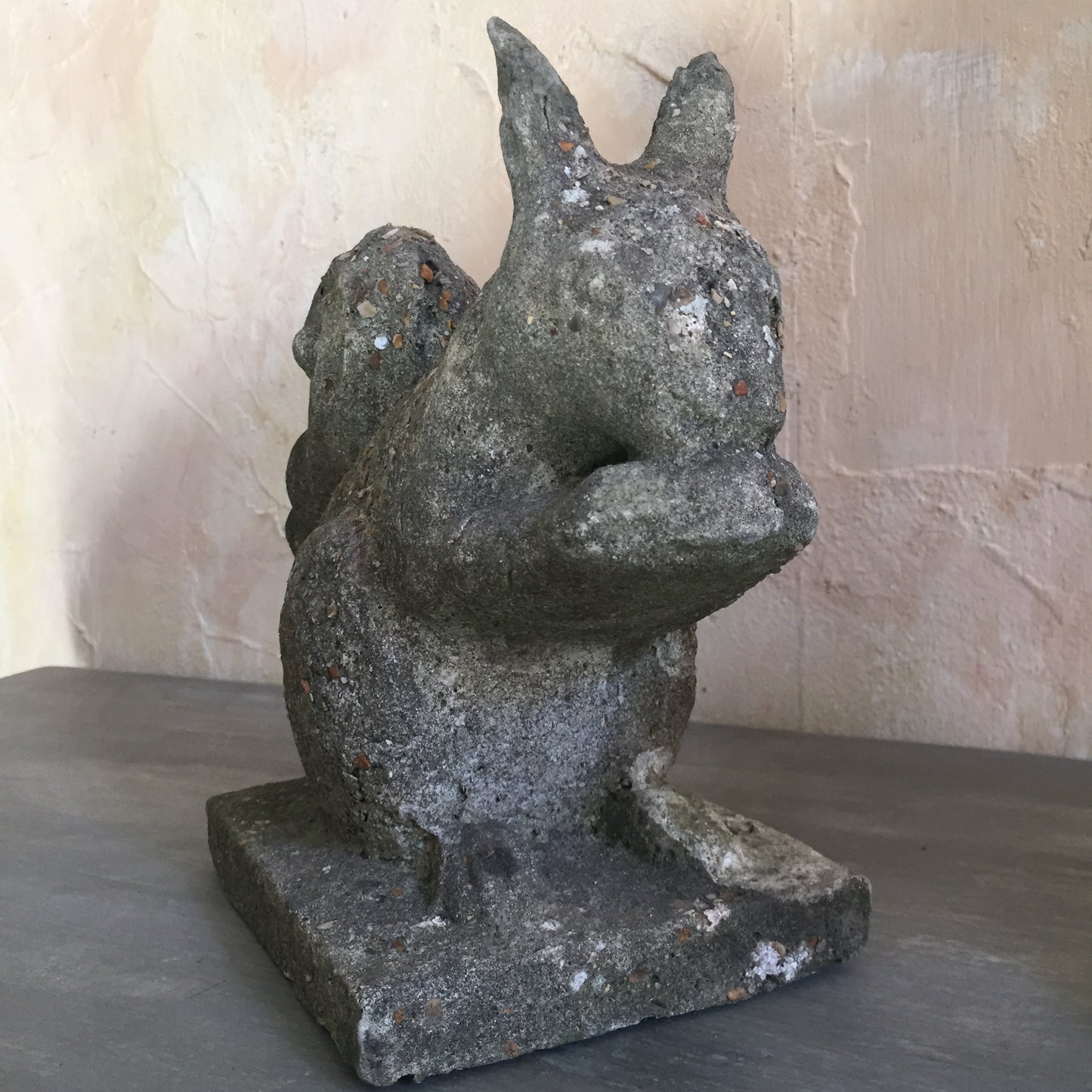 Pair Of Composite Stone Squirrels
