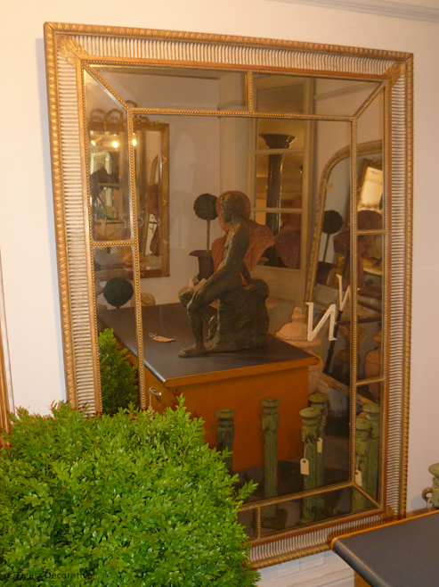 19th Century English Gilt Cushion Frame Mirror