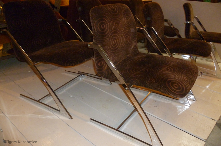 Set Of Six Pieff Retro Dining Chairs