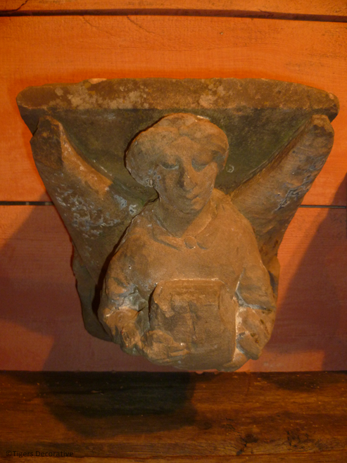 Pair Of Early 19th Century Stone Angels