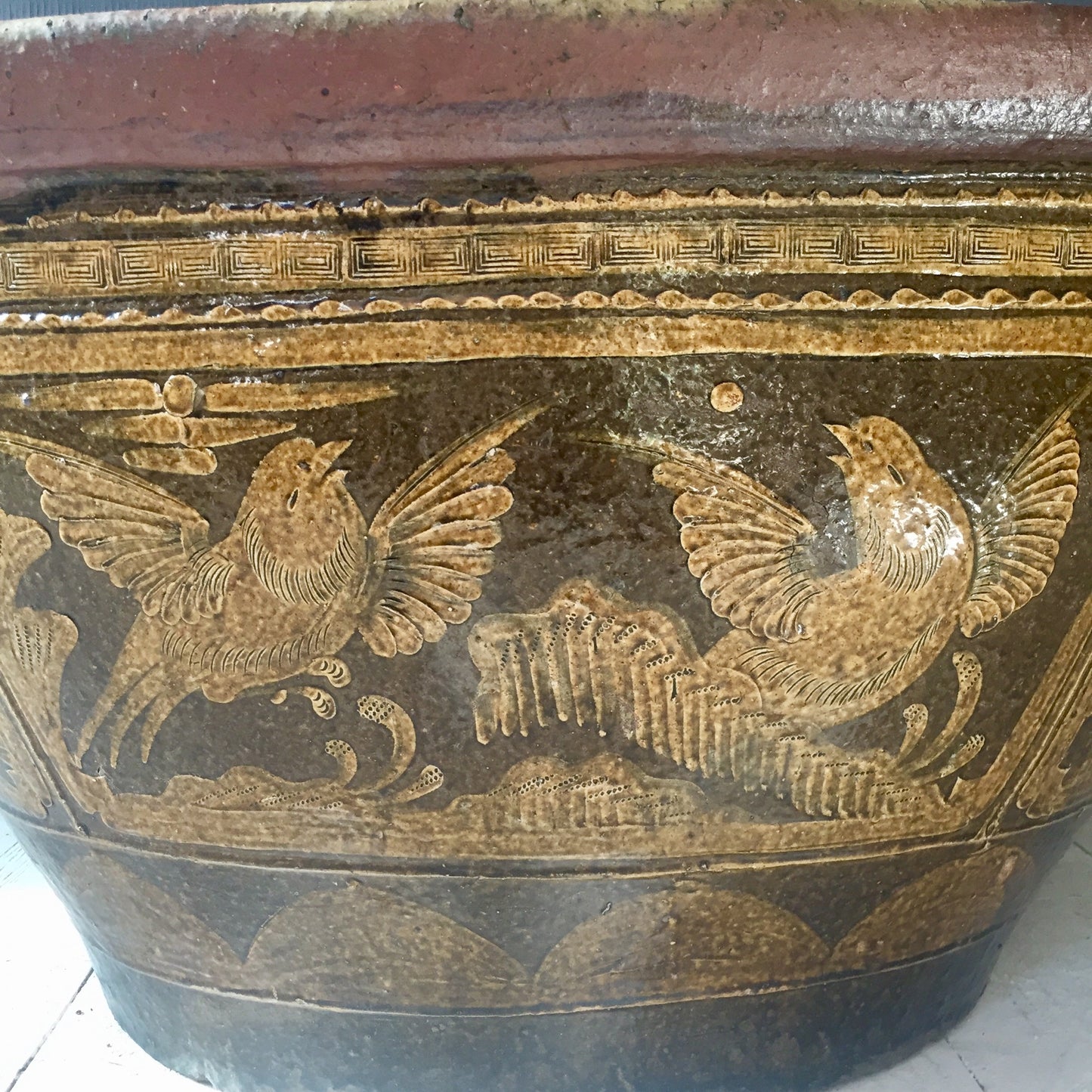 South East Asian Koi Pot
