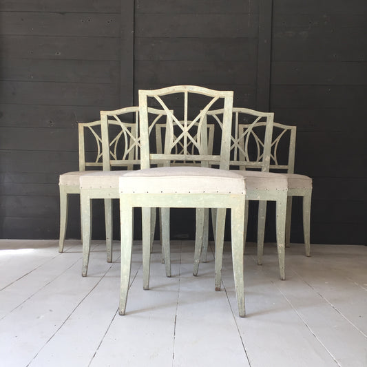 Six Swedish/Danish Dining Chairs
