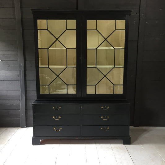 Ebonised Display Cabinet