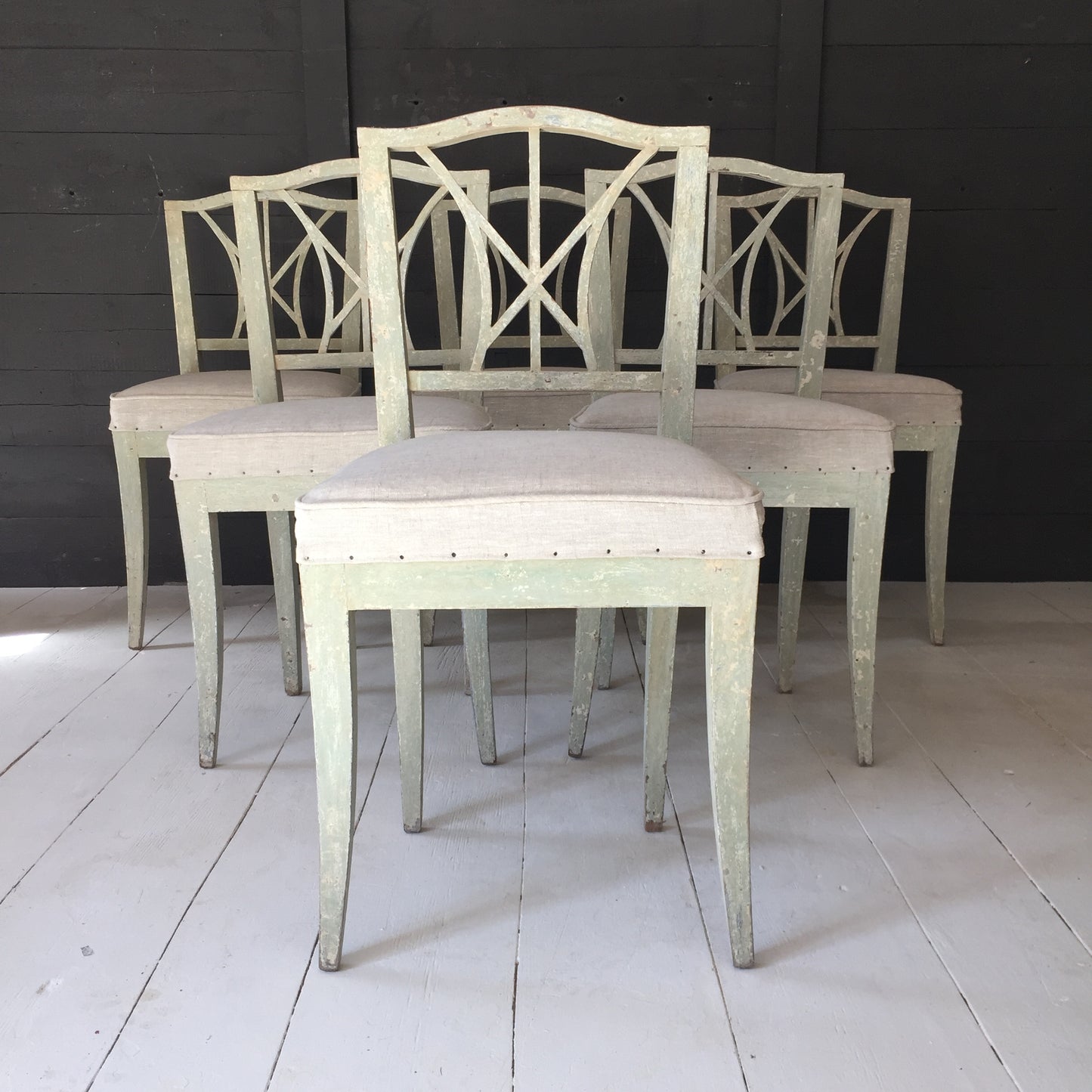 Six Swedish/Danish Dining Chairs