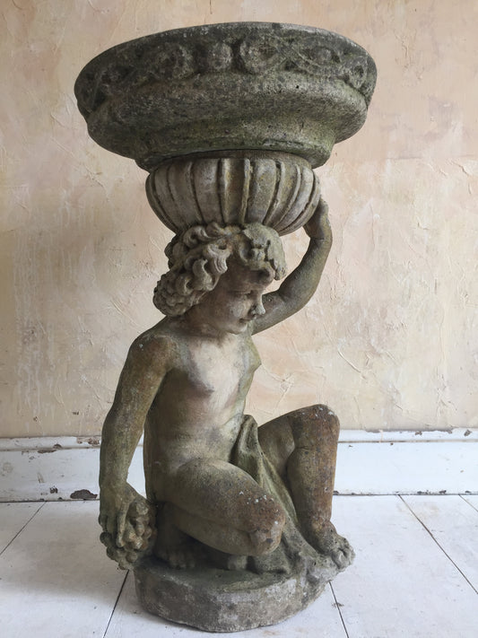 Cherub Bird Bath