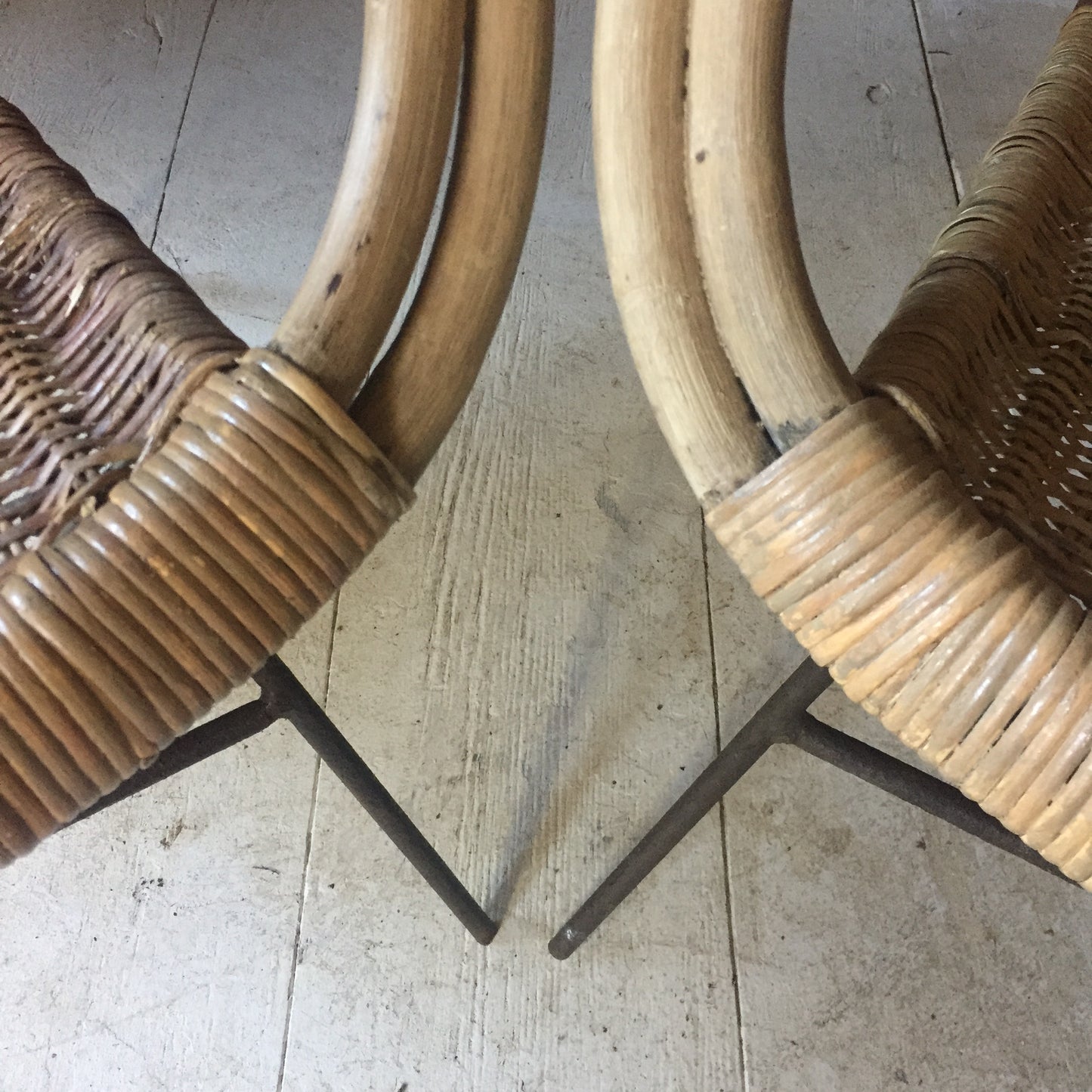 Pair Of Cane Arm Chairs