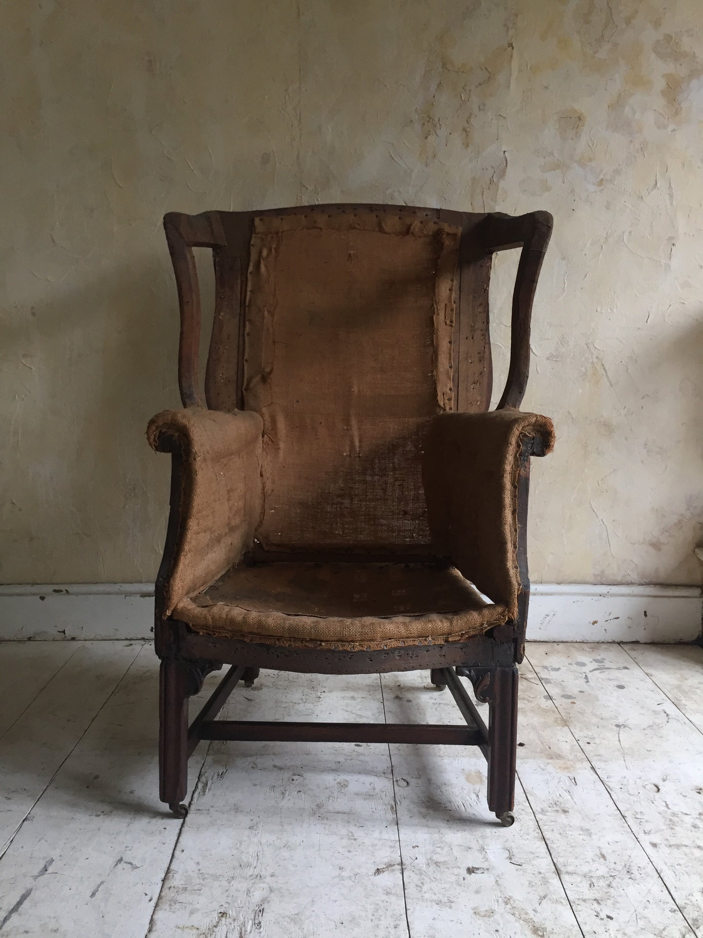 Mahogany Wing Chair