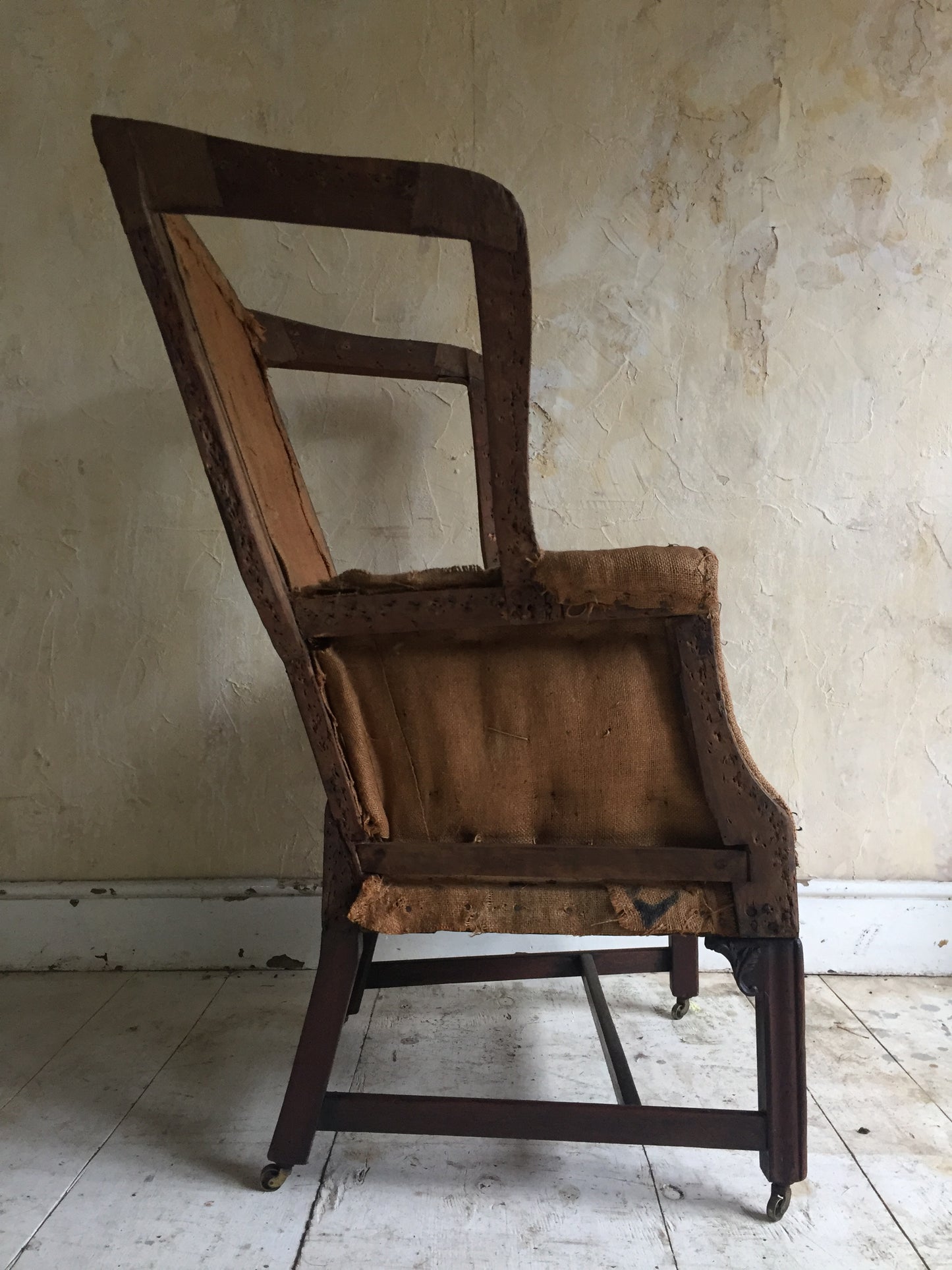 Mahogany Wing Chair