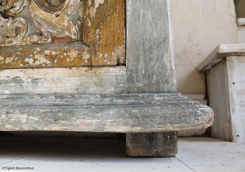Gilt & Painted French Cupboard
