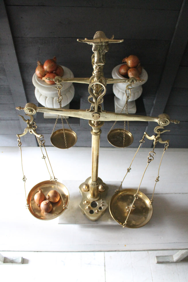 Portuguese Brass Weighing Scales