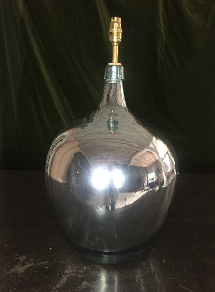 Mirrored Glass Lamp