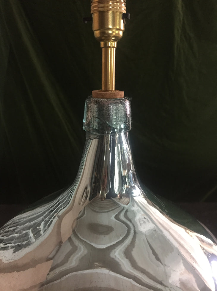 Medium Mirrored Glass Lamp