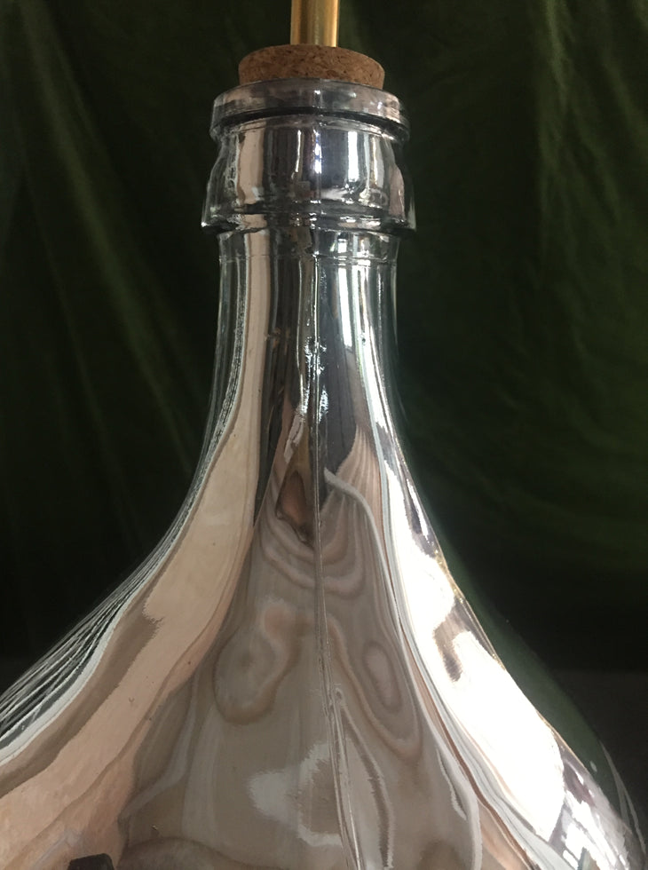 Mirrored Glass Lamp