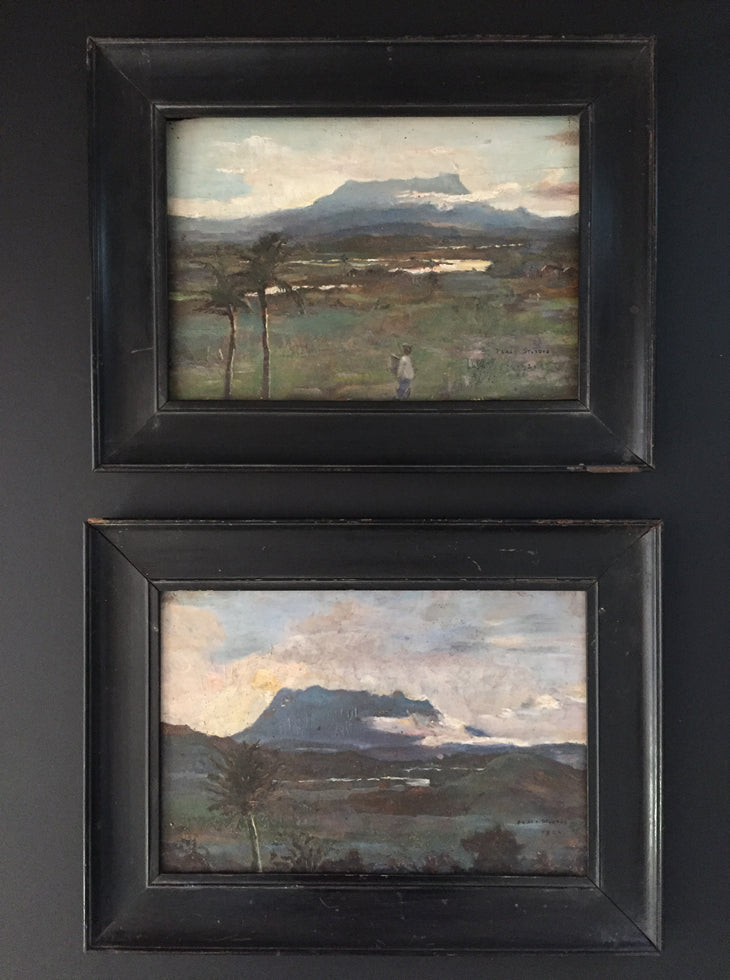 Pair Of Signed Oil Landscapes