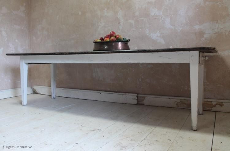 19th Century French Oak Large Farmhouse Table