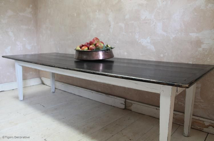 19th Century French Oak Large Farmhouse Table