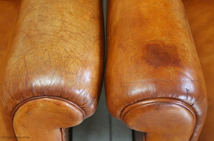 Pair of Edwardian Leather Arm Chairs